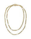 【送料無料】 バウブルバー レディース ネックレス チョーカー ペンダントトップ アクセサリー Jay Mixed Link Long Necklace in Gold Tone 40 Gold