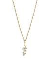 yz ifB[ fB[X lbNXE`[J[Ey_ggbv ANZT[ Gwen Cubic Zirconia Angled Pendant Necklace in 18K Gold Plated 16