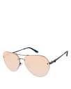 yz J[gWFCK[h fB[X TOXEACEFA ANZT[ Aviator Sunglasses 60mm Black/Pink Solid