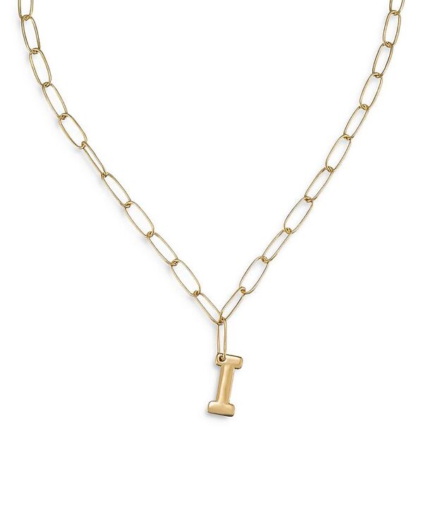 yz GeBJ fB[X lbNXE`[J[Ey_ggbv ANZT[ Paperclip Link Chain Initial Pendant Necklace in 18K Gold Plated 18