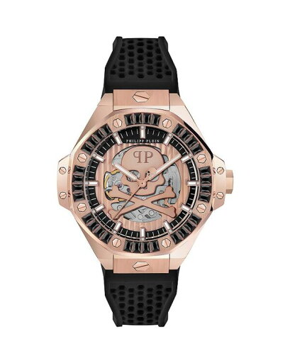 【送料無料】 フィリッププレイン レディース 腕時計 アクセサリー Plein $keleton Royal Watch 46mm Rose Gold/Black 【送料無料】 フィリッププレイン レディース 腕時計 アクセサリー Plein $keleton Royal Watch 46mm Rose Gold/Black
