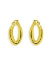 yz ANA fB[X sAXECO ANZT[ Double Row Wrap Hoop Earrings in 18K Gold Plated Sterling Silver- 100% Exclusive Gold