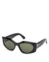 【送料無料】 プッチ レディース サングラス・アイウェア アクセサリー Geometric Sunglasses 55mm Black/Green Solid