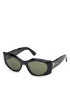 yz vb` fB[X TOXEACEFA ANZT[ Geometric Sunglasses 55mm Black/Green Solid