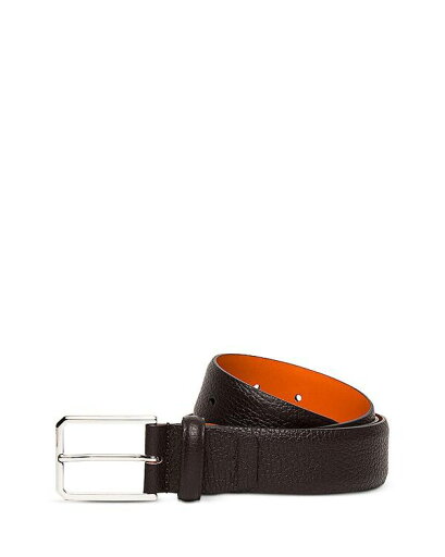 【送料無料】 サントーニ メンズ ベルト アクセサリー Men's Leather Belt Dark Brown 【送料無料】 サントーニ メンズ ベルト アクセサリー Men's Leather Belt Dark Brown