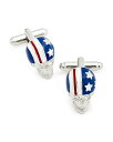 【送料無料】 リンクアップ メンズ カフスボタン アクセサリー American Flag Skull Cufflink Multi