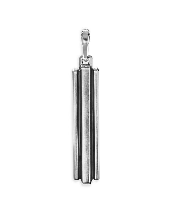 yz fCrbgE[} fB[X lbNXE`[J[Ey_ggbv ANZT[ Sterling Silver Deco Ingot Pendant Black/Silver