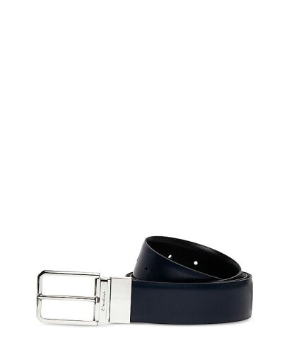 【送料無料】 サントーニ メンズ ベルト アクセサリー Men's Reversible Leather Belt Blue/Black 【送料無料】 サントーニ メンズ ベルト アクセサリー Men's Reversible Leather Belt Blue/Black