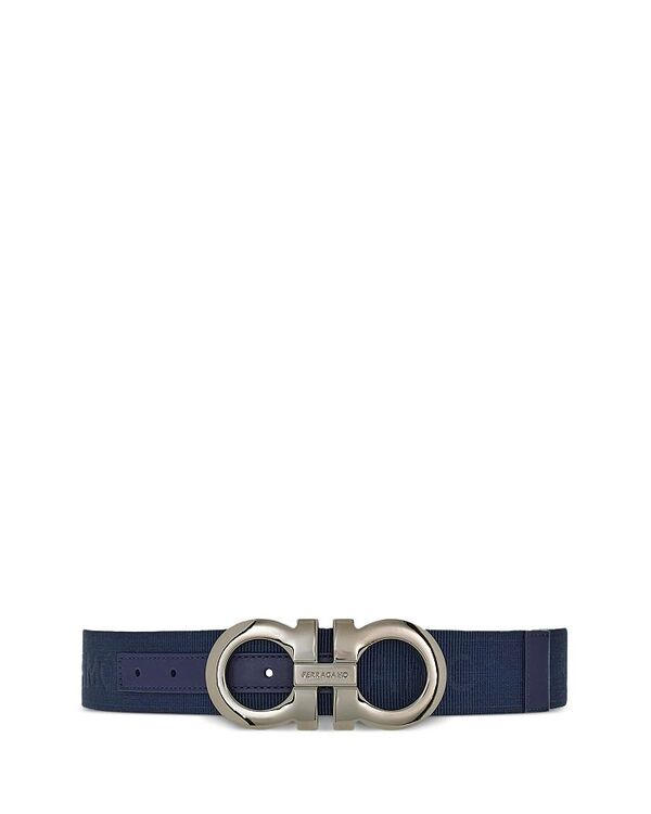 フェラガモ ベルト（メンズ） 【送料無料】 フェラガモ メンズ ベルト アクセサリー Men's Double Gancini Buckle Belt Midnight