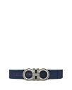 【送料無料】 フェラガモ メンズ ベルト アクセサリー Men's Double Gancini Buckle Belt Midnight