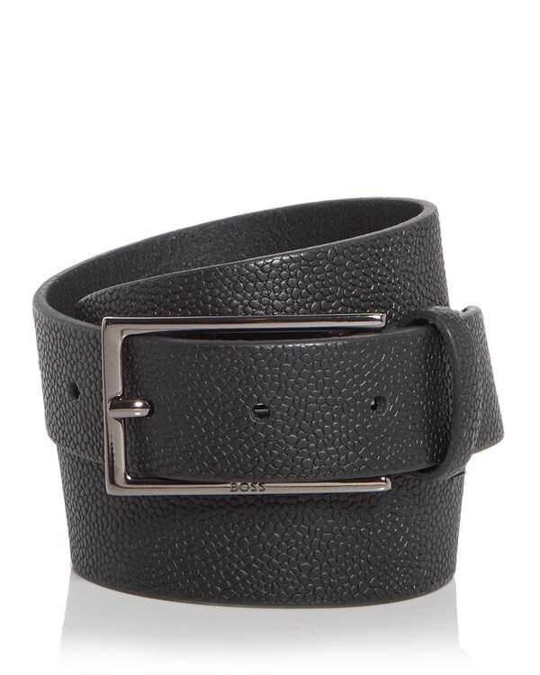 ボスヒューゴボス 【送料無料】 ヒューゴボス メンズ ベルト アクセサリー Men's Carmello Leather Belt Black