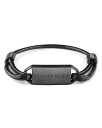 【送料無料】 フィリッププレイン レディース ブレスレット・バングル・アンクレット アクセサリー Plein Tag Black Cord Bracelet Black(4)