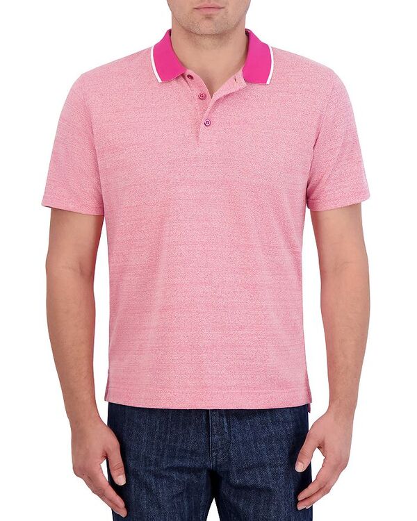 【送料無料】 ロバートグラハム メンズ ポロシャツ トップス Calmere Cotton Blend Classic Fit Polo Shirt Magenta