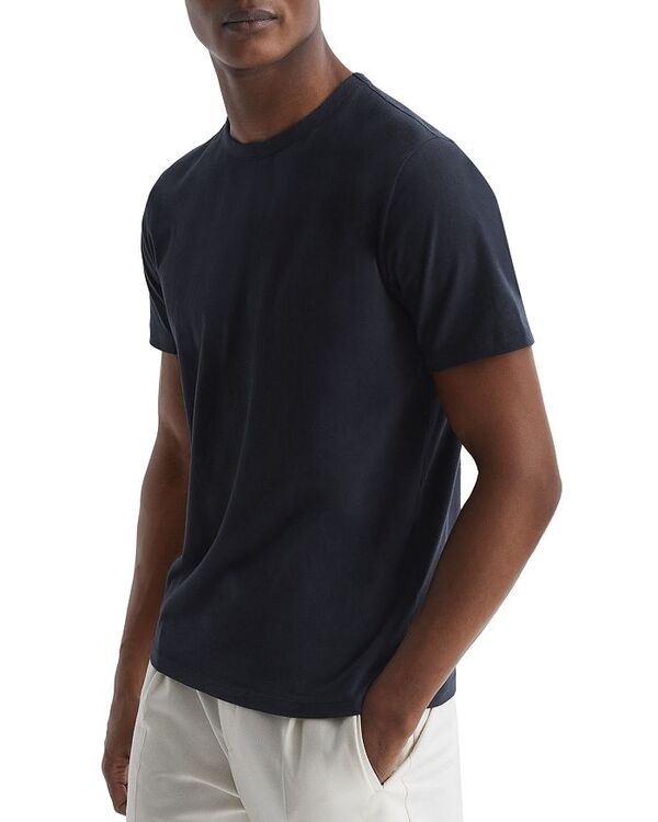 【送料無料】 レイス メンズ Tシャツ トップス Melrose Crewneck Tee Navy