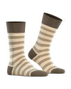 【送料無料】 ファルケ メンズ 靴下 アンダーウェア Mapped Line Cotton Blend Mid Calf Socks Clay