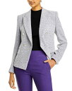 【送料無料】 ボス レディース ジャケット・ブルゾン ブレザー アウター Jocanah Double Breasted Blazer Mulberry Purple Boucle