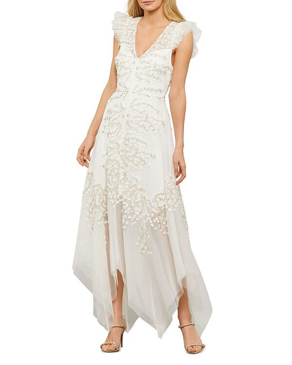 【送料無料】 ビーシービージーマックスアズリア レディース ナイトウェア アンダーウェア Embroidered Tulle Gown White