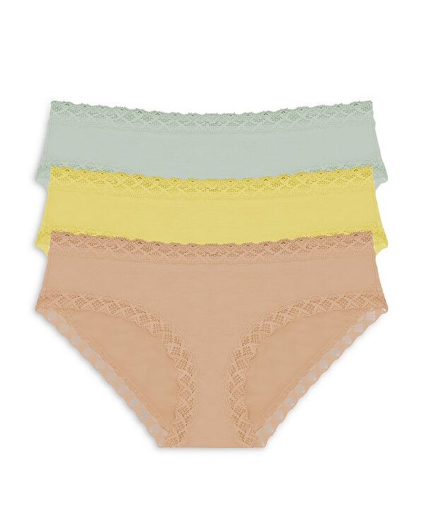 楽天ReVida 楽天市場店【送料無料】 ナトリ レディース パンツ アンダーウェア Bliss Girl Briefs Set of 3 Morning Dew/Yellow/Cafe