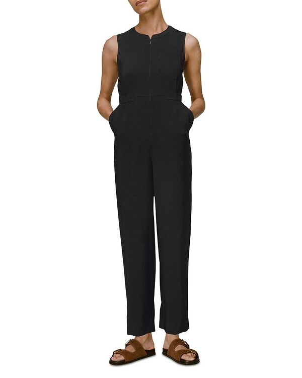 【送料無料】 ホイッスルズ レディース ジャンプスーツ トップス Josie Zip Front Jumpsuit Black