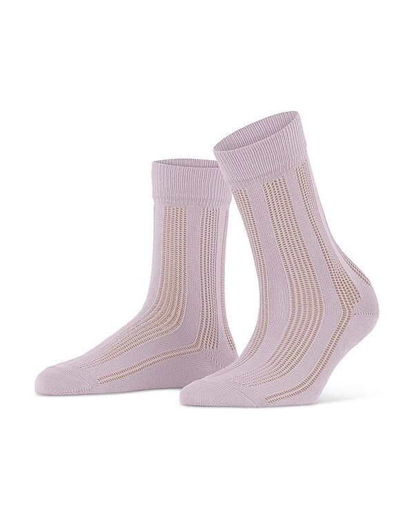 yz t@P fB[X C A_[EFA Pointelle Crew Socks Silver Iris