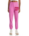 【送料無料】 フリーシティ レディース カジュアルパンツ スウェットパンツ ボトムス Cotton Logo Sweatpants in Pinklips Cherry Pinklips Cherry