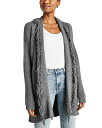  スプレンディット レディース ニット・セーター カーディガン アウター Cora Ribbed Fringe Trim Cardigan Heather Charcoal