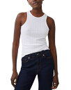 【送料無料】 フレンチコネクション レディース タンクトップ トップス Tallie Textured Tank Linen White