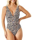 yz gb~[on} fB[X ㉺Zbg  Palm Modern Safari One Piece Swimsuit Black