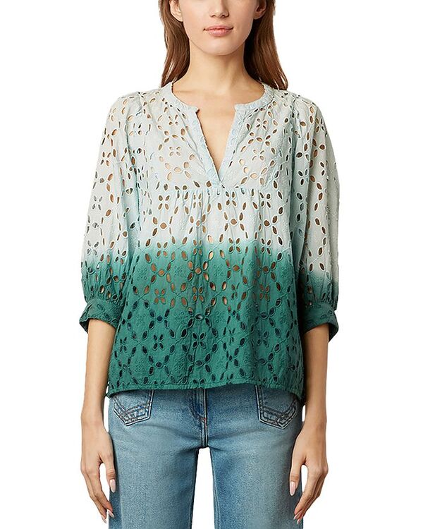 yz WFhE_ fB[X Vc uEX gbvX Alyff Cotton Blouse Green