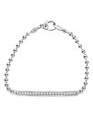 ラゴス レディース ブレスレット・バングル・アンクレット アクセサリー Sterling Silver Caviar Spark Diamond Bar Chain Bracelet White/Silver