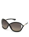 【送料無料】 トム・フォード レディース サングラス・アイウェア アクセサリー Whitney Geometric Sunglasses 64mm Black/...