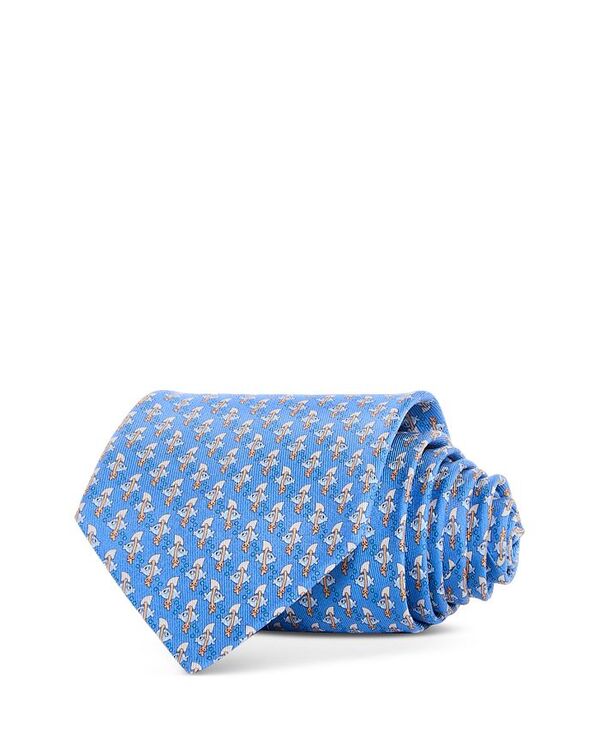 ̵ ե饬  ͥ ꡼ Fish Print Silk Classic Tie Azzurro