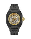 【送料無料】 ヴェルサーチ レディース 腕時計 アクセサリー V-Legend Skeleton Watch 42mm Gold/Black