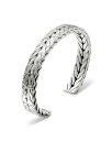 【送料無料】 ジョン・ハーディー メンズ ブレスレット・バングル・アンクレット アクセサリー Sterling Silver Men's Hammered Cuff Bracelet Silver