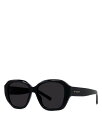 【送料無料】 ジバンシー レディース サングラス アイウェア アクセサリー GV Day Round Sunglasses 55mm Black/Gray Solid