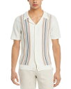 【送料無料】 レイルズ メンズ シャツ トップス Silas Knit Regular Fit Button Down Camp Shirt White Multi