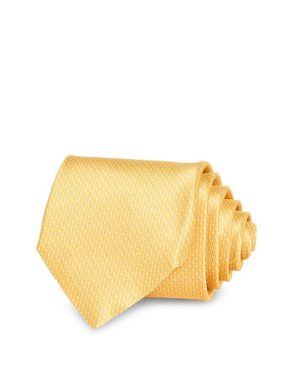 yz Ji[ Y lN^C ANZT[ Micro Geometric Print Neat Silk Classic Tie Yellow