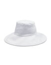 【送料無料】 ヴィンス レディース 帽子 アクセサリー Cotton Bucket Sun Hat White(4)