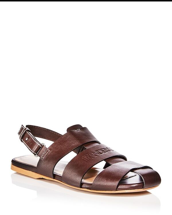 【送料無料】 J.W.アンダーソン メンズ サンダル シューズ Men's Buckled Fisherman Sandals Dark Brown