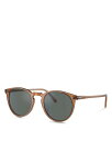 【送料無料】 オリバーピープルズ レディース サングラス・アイウェア アクセサリー O'Malley Round Sunglasses 48mm Brown/G...