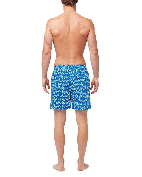 トムアンドテディ メンズ 水着 ハーフパンツ・ショーツ ショートパンツ TOM & TEDDY 6" Turtle Swim Shorts Blue & Ice Green ブルー