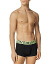 versace 【送料無料】 ヴェルサーチ メンズ ボクサーパンツ アンダーウェア Low Rise Logo Trunks Black+mint