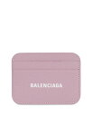 【送料無料】 バレンシアガ レディース 財布 アクセサリー Cash Leather Card Case Powder Pink/White/Silver
