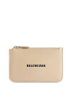 【送料無料】 バレンシアガ レディース 財布 アクセサリー Cash Large Long Coin And Card Holder Warm Beige