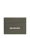 バレンシアガ 財布（レディース） 【送料無料】 バレンシアガ レディース 財布 アクセサリー Leather Card Case Khaki/White