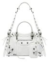 【送料無料】 バレンシアガ レディース ハンドバッグ バッグ Neo Cagole City Small Leather Handbag Optic White/Silver