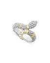 【送料無料】 ラゴス レディース リング アクセサリー 18K Yellow Gold & Sterling Silver Rare Wonders Caviar Bead Snake Ring Silver/Gold