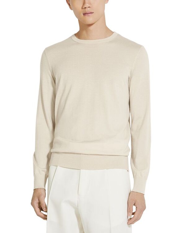 ̵ ˥  ˥åȡ  Cashmere & Silk Crewneck Sweater Light Beige Melange