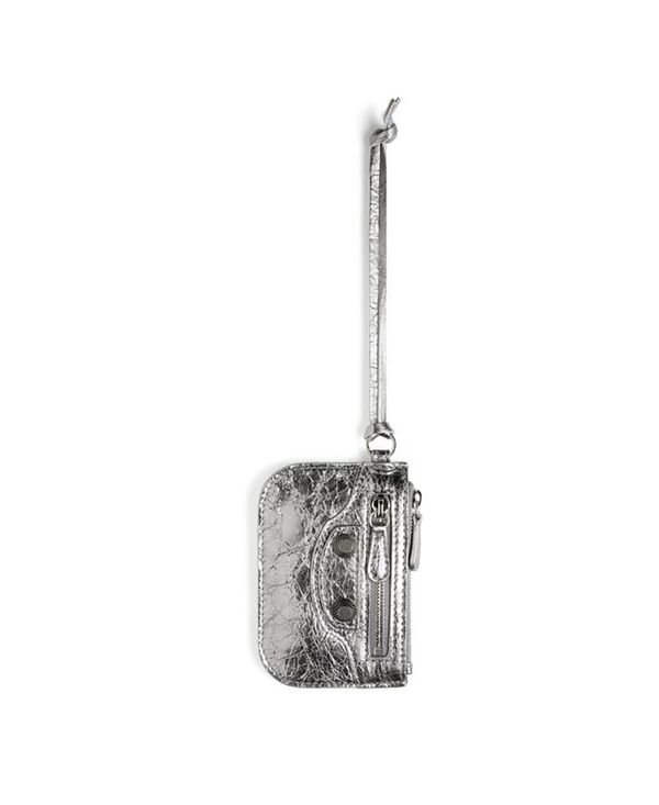 【送料無料】 バレンシアガ レディース 財布 アクセサリー Le Cagole Coin Purse Silver