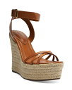 【送料無料】 シュッツ レディース サンダル シューズ Women 039 s Alexandra Crossover Strap Espadrille Wedge Heel Platform Sandals Brown